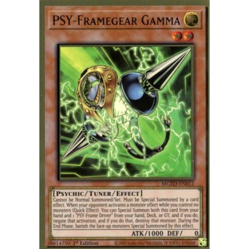 PSY-Framegear Gamma (MGED-EN012) Premium Gold Rare 1st