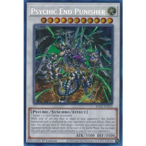 Psychic End Punisher (Secret Rare) - RA02-EN032 Secret Rare