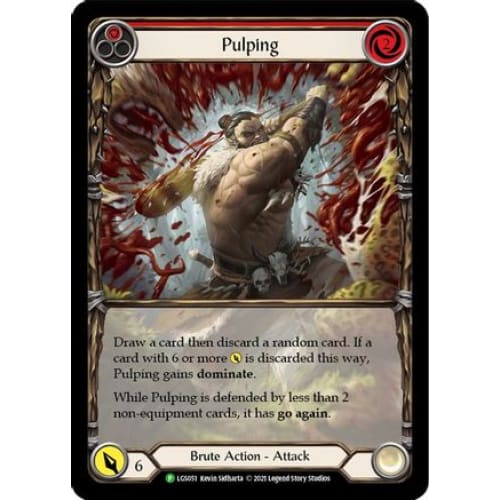 Pulping (Red) (FLESH AND BLOOD: PROMO CARDS) Rainbow Foil