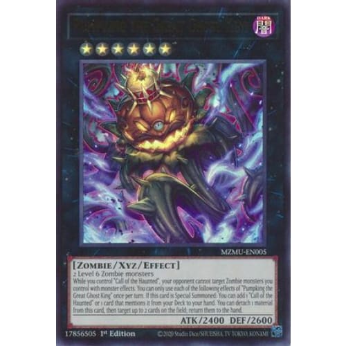 Pumpking the Great Ghost King - MZMU-EN005 Ultra Rare 1st