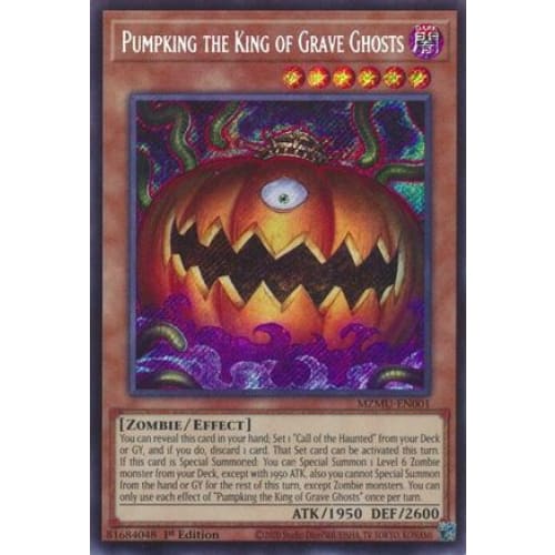 Pumpking the King of Grave Ghosts - MZMU-EN001 Secret Rare