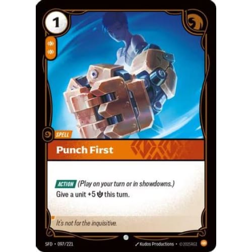 Punch First (097/221) - Spiritforged Foil - Single