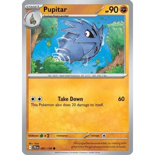 Pupitar (81) Common Reverse Holofoil - Single