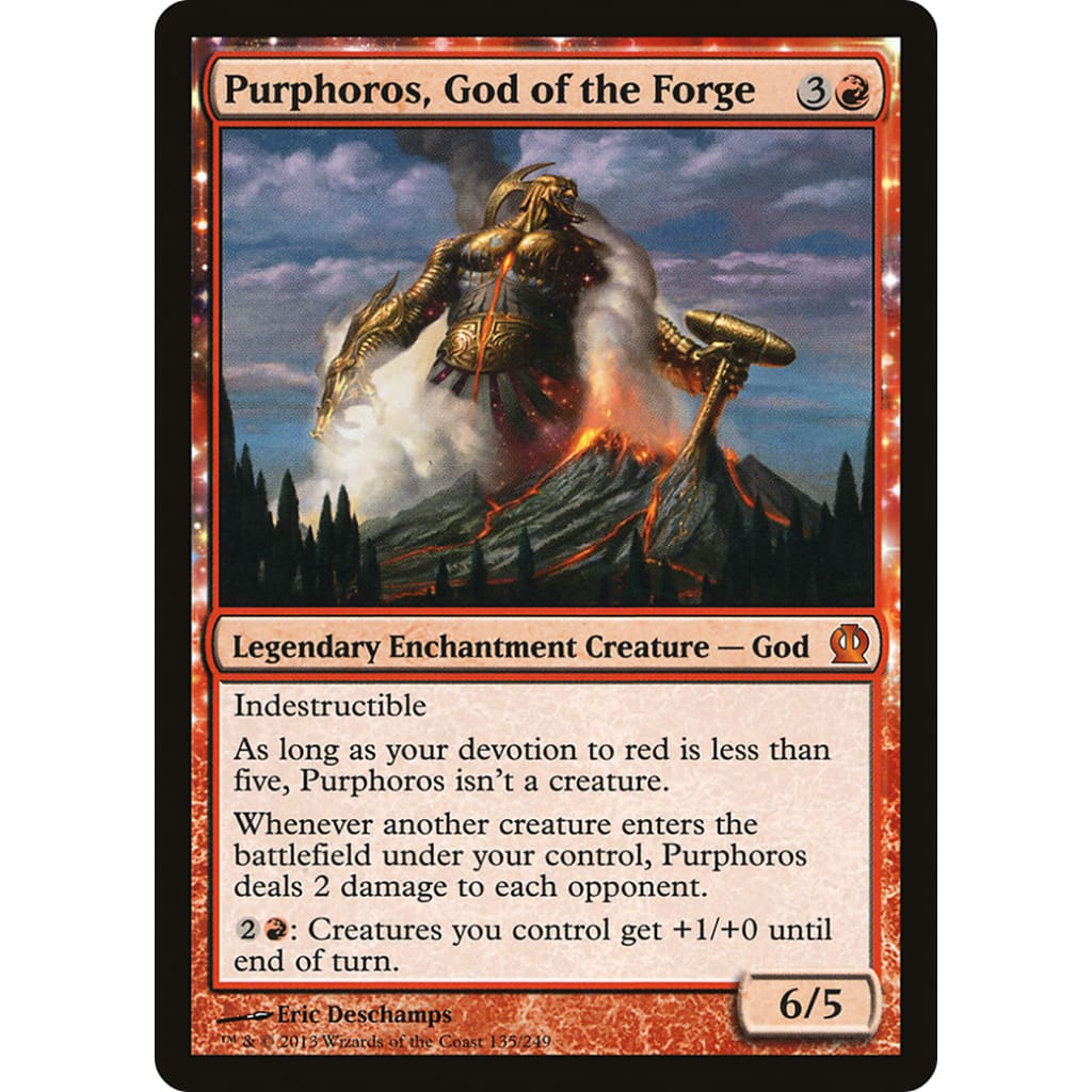 Purphoros God of the Forge (THS-135): (nyxtouched) Foil