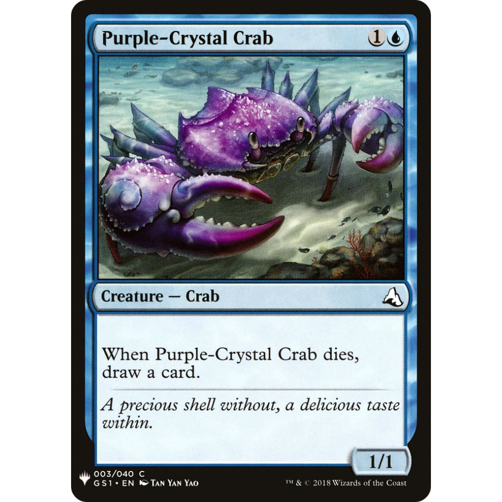Purple-Crystal Crab (PLST-GS1-3) - Single