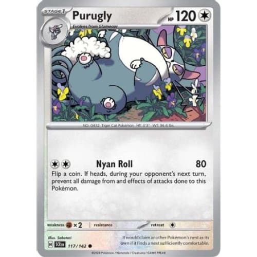 Purugly (117) Common Reverse Holofoil - Single