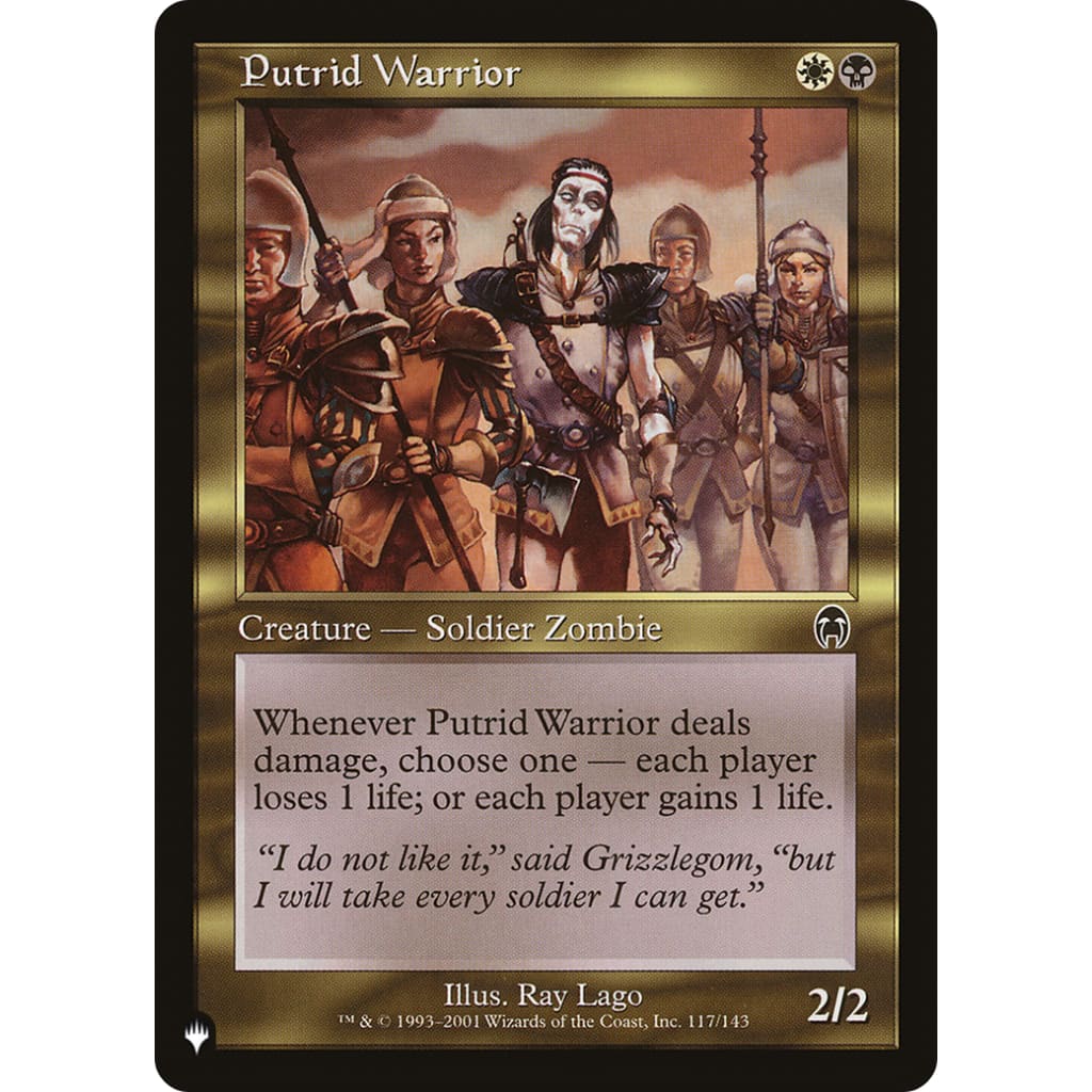 Putrid Warrior (PLST-APC-117) - Single