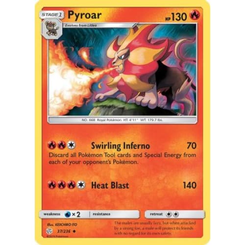 Pyroar (037/236) Uncommon Reverse Holofoil - Single