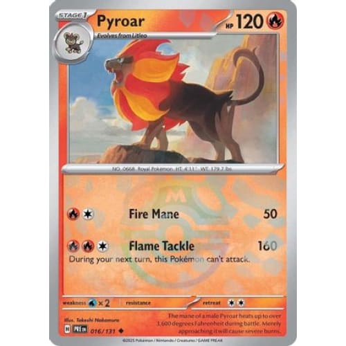 Pyroar (Master Ball Pattern) (16) Uncommon Holofoil - Single