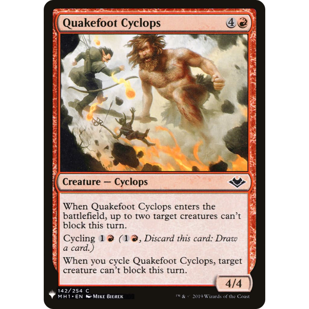 Quakefoot Cyclops (PLST-MH1-142) - Single