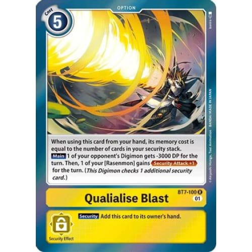Qualialise Blast - BT7-100 - Rare Foil - Single
