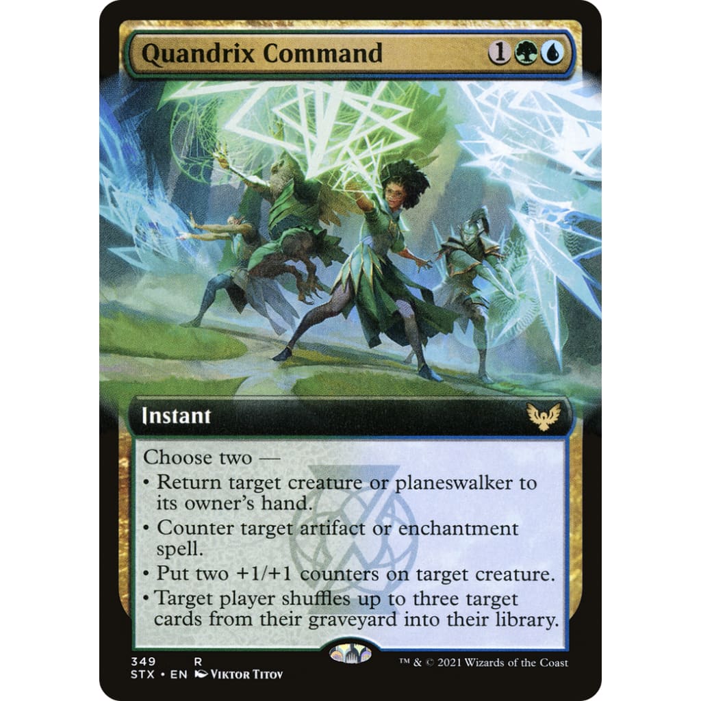 Quandrix Command (Extended Art) (STX-349): - Single