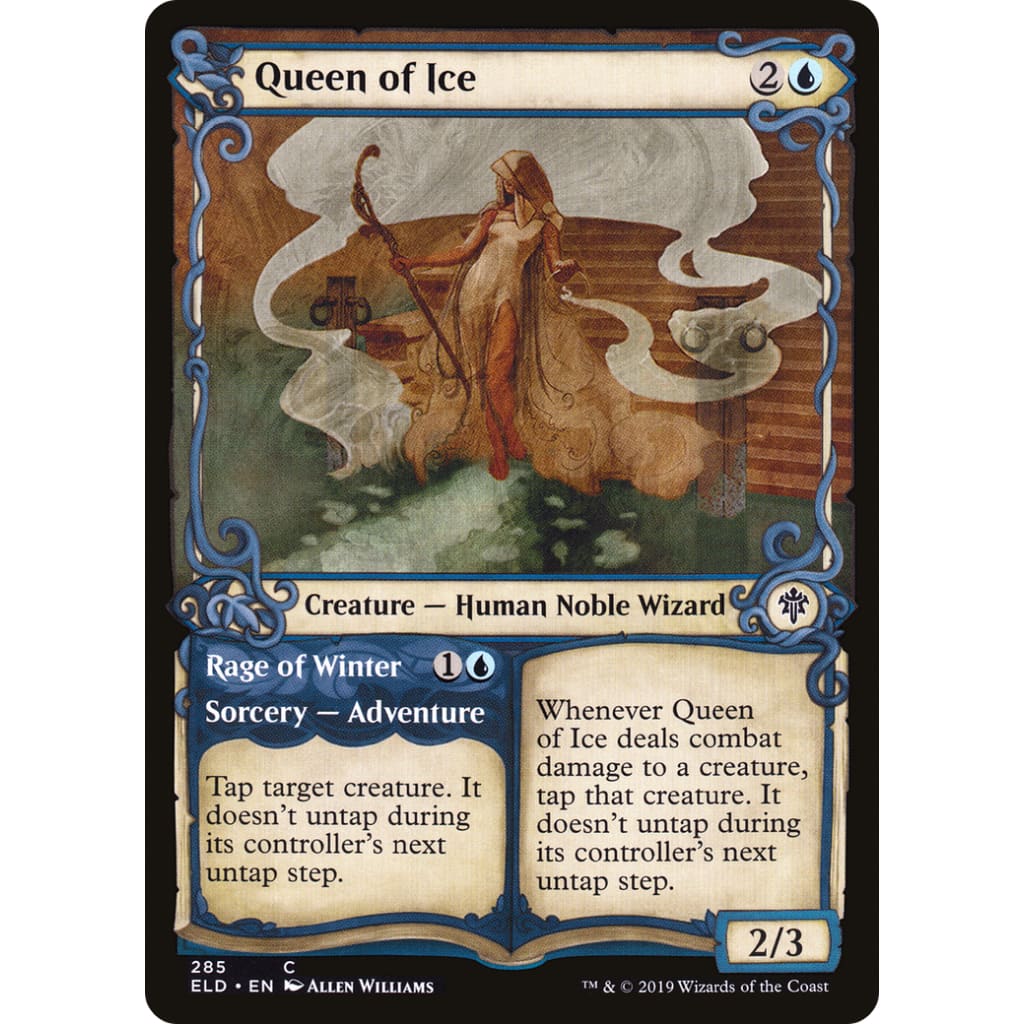 Queen of Ice // Rage Winter (ELD-285): (Showcase) Foil