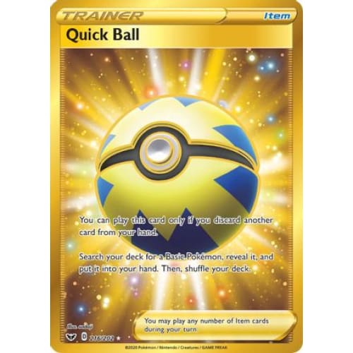 Quick Ball (216/202) Secret Rare Holofoil - Single