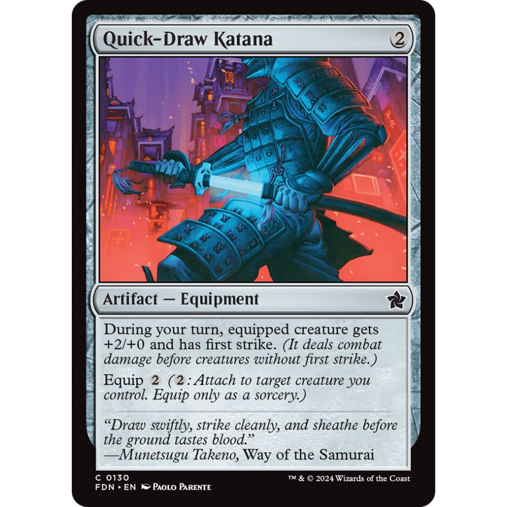 Quick-Draw Katana (FDN-130) - Single