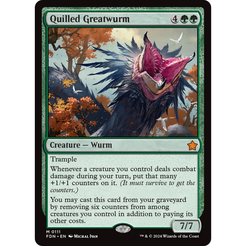 Quilled Greatwurm (FDN-111) Foil - Single
