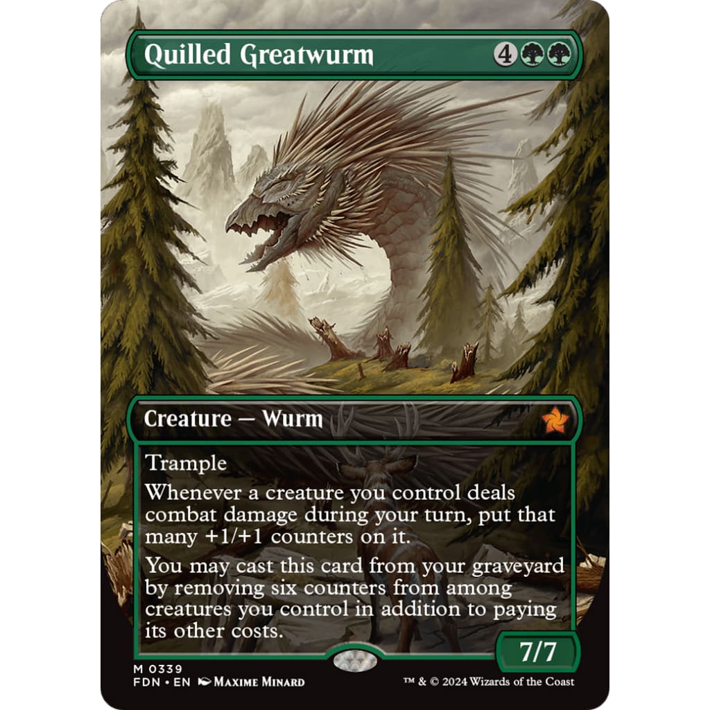 Quilled Greatwurm (FDN-339) (Borderless) - Single