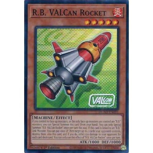 R.B. VALCan Rocket - DUAD-EN092 Super Rare 1st Edition