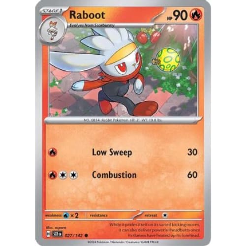 Raboot (27) Common Reverse Holofoil - Single