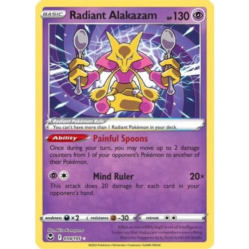 Radiant Alakazam (059/195) Rare Holofoil - Single