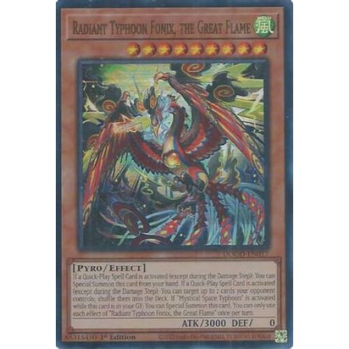 Radiant Typhoon Fonix the Great Flame - DOOD-EN017 Ultra