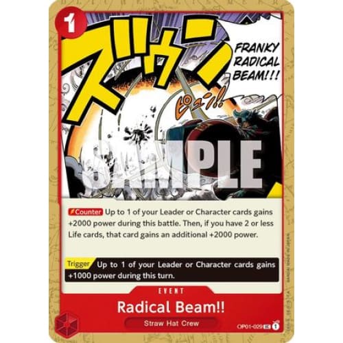Radical Beam!! OP01-029 UC Romance Dawn - Single