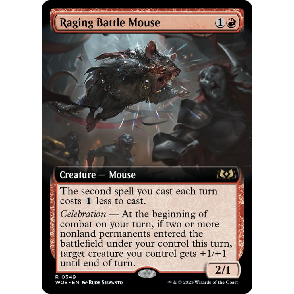 Raging Battle Mouse (WOE-349): (Extended Art) Foil - Single