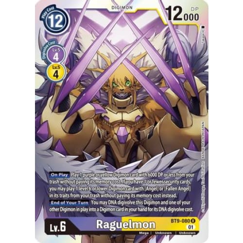 Raguelmon - BT9-080 - Rare Foil - Single