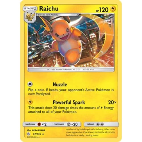 Raichu (067/236) Rare Classic - Single