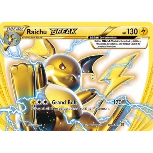 Raichu BREAK (050/162) Rare Holofoil - Single