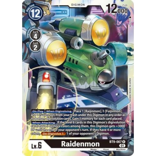 Raidenmon - BT9-067 - Rare Foil - Single