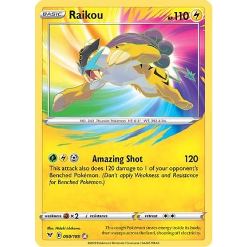 Raikou (050/185) Amazing Rare Holofoil - Single