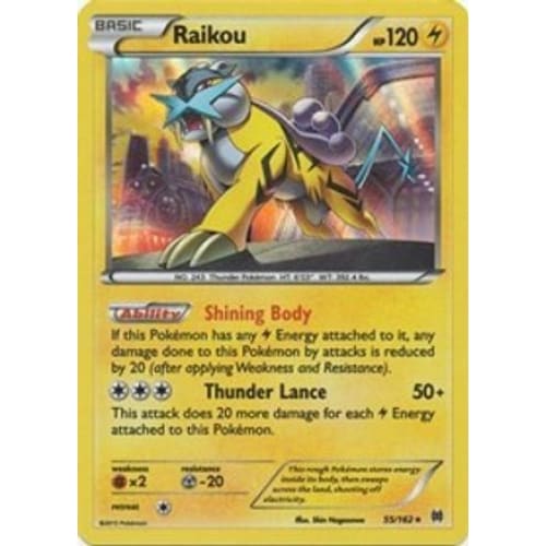 Raikou (055/162) Holo Rare Reverse Holofoil - Single