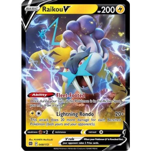 Raikou V (048/172) Holo Rare Holofoil - Single
