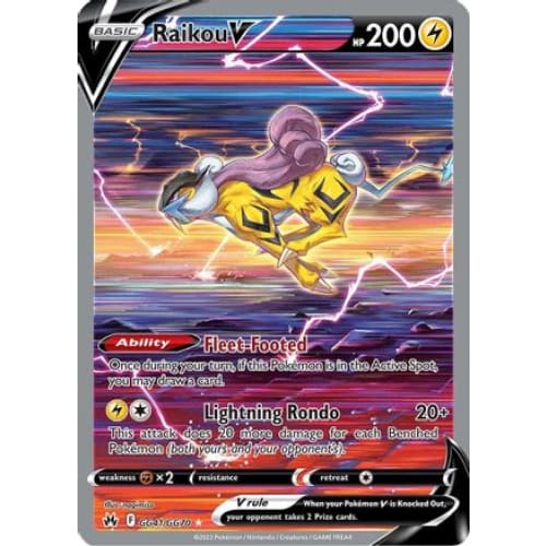 Raikou V (GG41) Ultra Rare Holofoil - Single