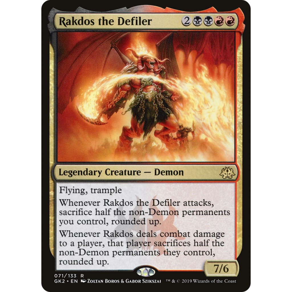 Rakdos the Defiler (GK2-071) - Single