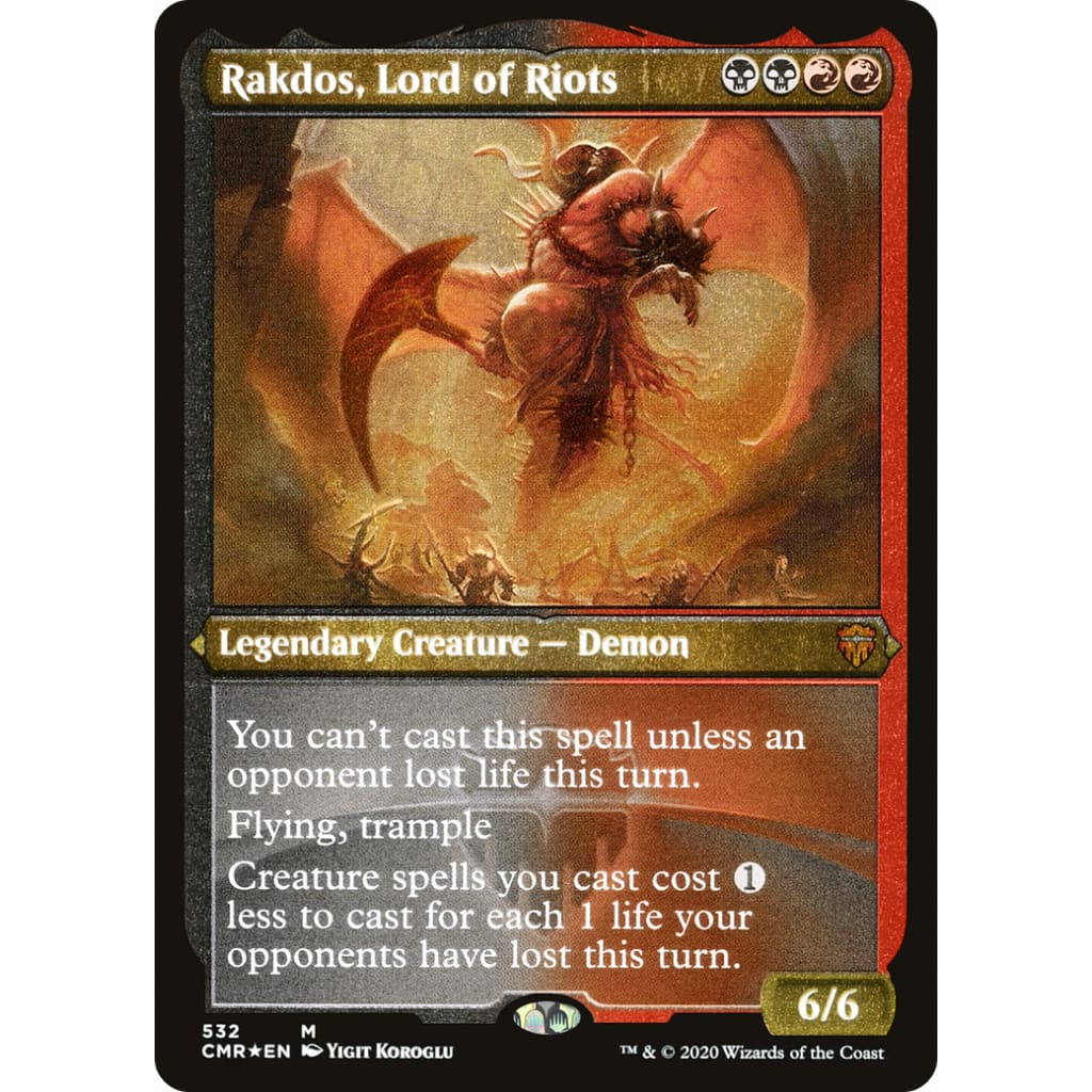 Rakdos Lord of Riots (CMR-532) Etched Foil - Single
