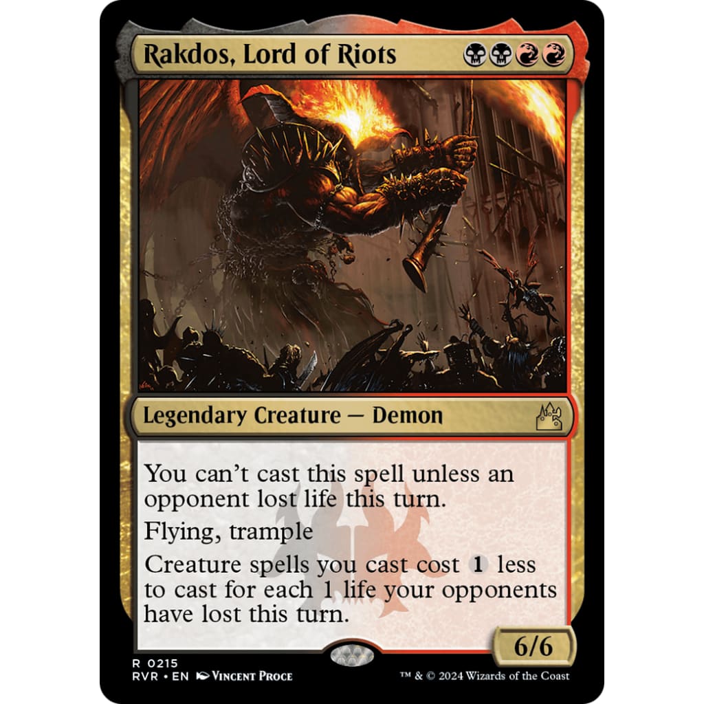 Rakdos Lord of Riots (RVR-215) Foil - Single