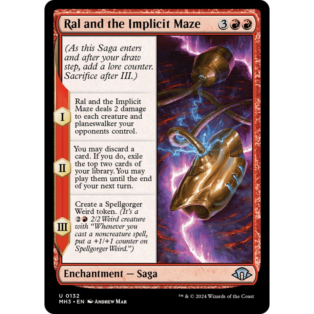 Ral and the Implicit Maze (MH3-132) Foil - Single