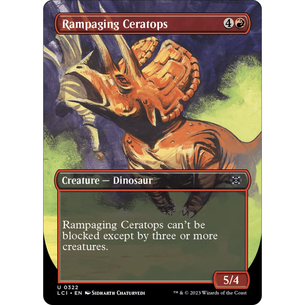 Rampaging Ceratops (LCI-322) (Borderless) - Single