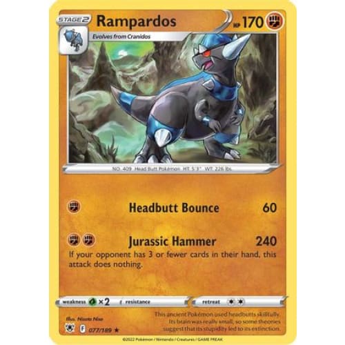 Rampardos (077/189) Holo Rare Holofoil - Single
