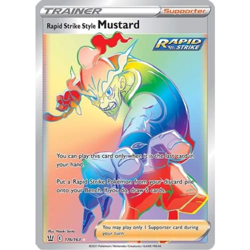 Rapid Strike Style Mustard (176/163) Holo Rare Holofoil