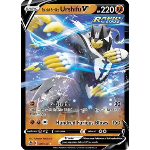Rapid Strike Urshifu V (087/163) Holo Rare Holofoil - Single
