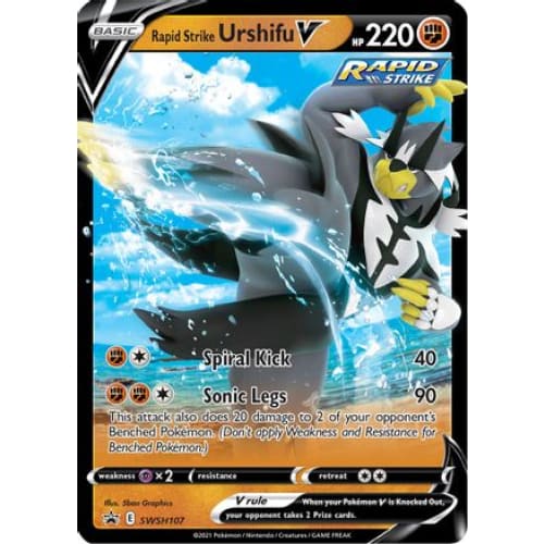 Rapid Strike Urshifu V (SWSH107/184) Promo Holofoil - Single