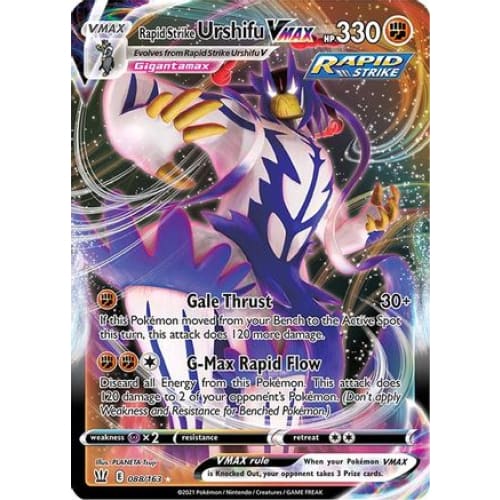 Rapid Strike Urshifu VMAX (088/163) Holo Rare Holofoil