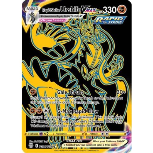 Rapid Strike Urshifu VMAX (TG30/030) Secret Rare Holofoil