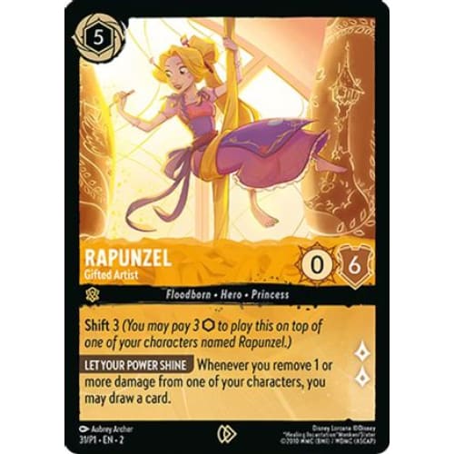 Rapunzel - Gifted Artist (31) - Disney Lorcana Promo Cards