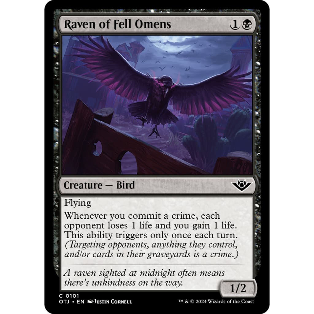 Raven of Fell Omens (OTJ-101) - Single