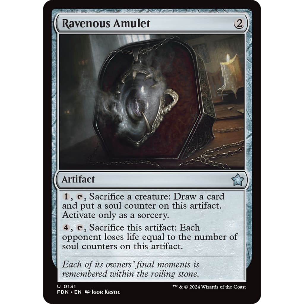 Ravenous Amulet (FDN-131) - Single