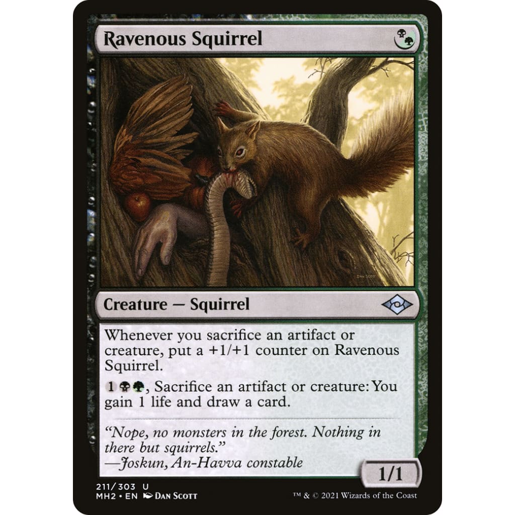 Ravenous Squirrel (MH2-211) - Single
